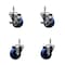 Service Caster 3'' Solid Poly Wheel Swivel 7/16'' Grip Ring Stem Caster Set 2 Brakes, 4PK SCC-GR20S314-SPUS-TLB-716138-2-S-2 - alternate 1